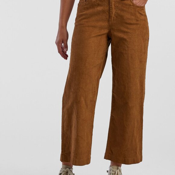 Toad&Co Miraculous Wide Leg Cropped Corduroy Pants - like new - Picture 1 of 6